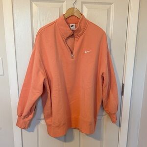 Nike Zip-Up in peach orange
